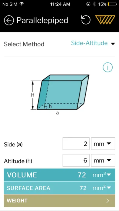 Captures d'écran de Area Volume Calculator