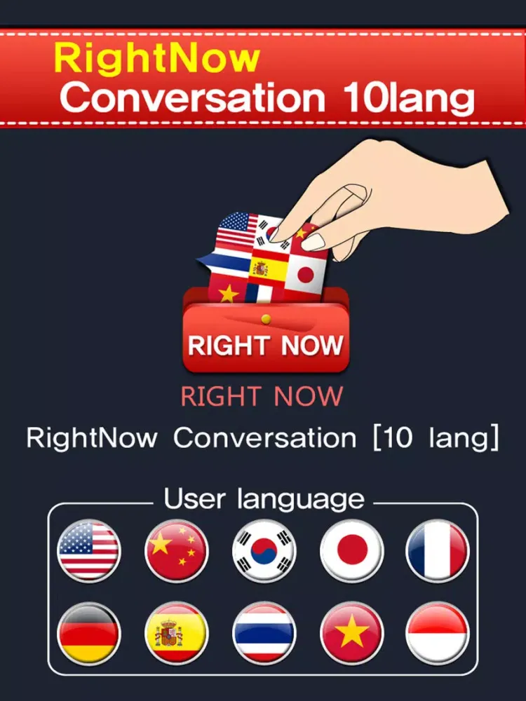 RightNow Conversation [10Lang] iPad  স্ক্রিনশট