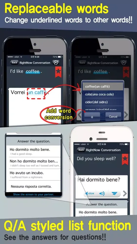 Ảnh chụp màn hình của RightNow Italian Conversation