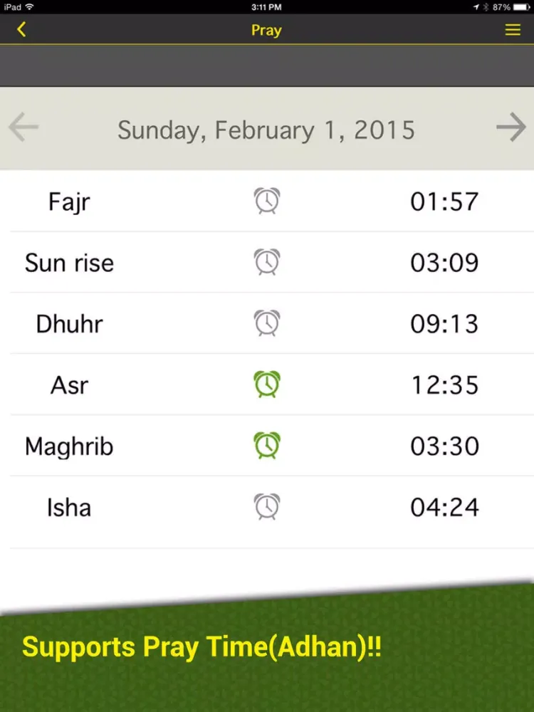 Captures d'écran de Muslim Way [Quran,Azan,Qibla] iPad 