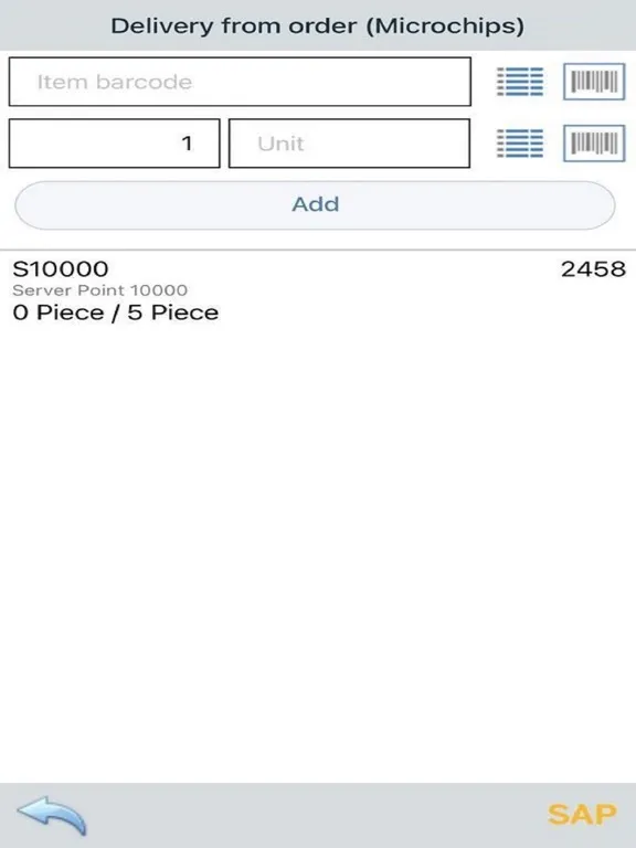 Скриншоты TST WMS for SAP Business One iPad 