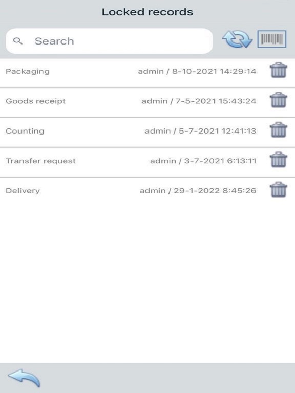 Tangkapan skrin TST WMS for SAP Business One iPad 
