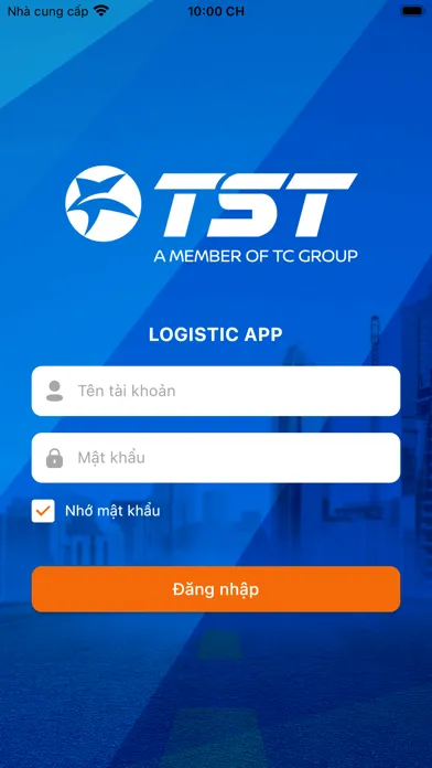 Capturas de tela do TST Logistics