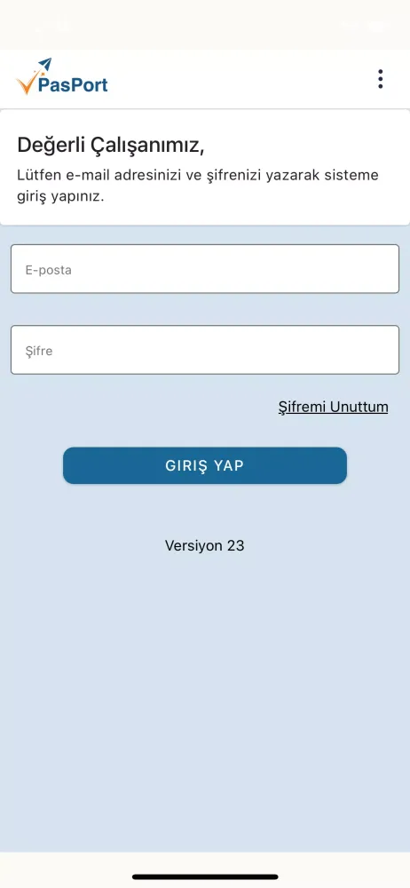 Screenshot di PASPort