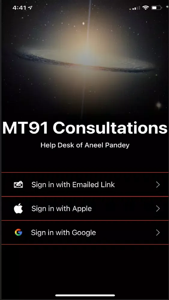 Ảnh chụp màn hình của MT91 Consultations