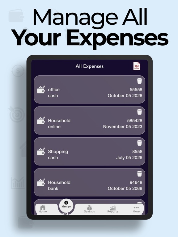 Captures d'écran de Expense Manager - Budget App iPad 