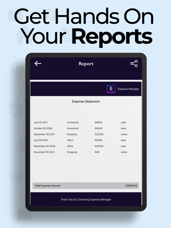 Captures d'écran de Expense Manager - Budget App iPad 