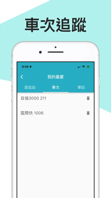 火車時刻表：台鐵時刻表应用截图