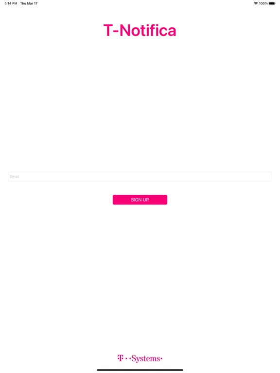 ภาพหน้าจอของ T-Notifica iPad