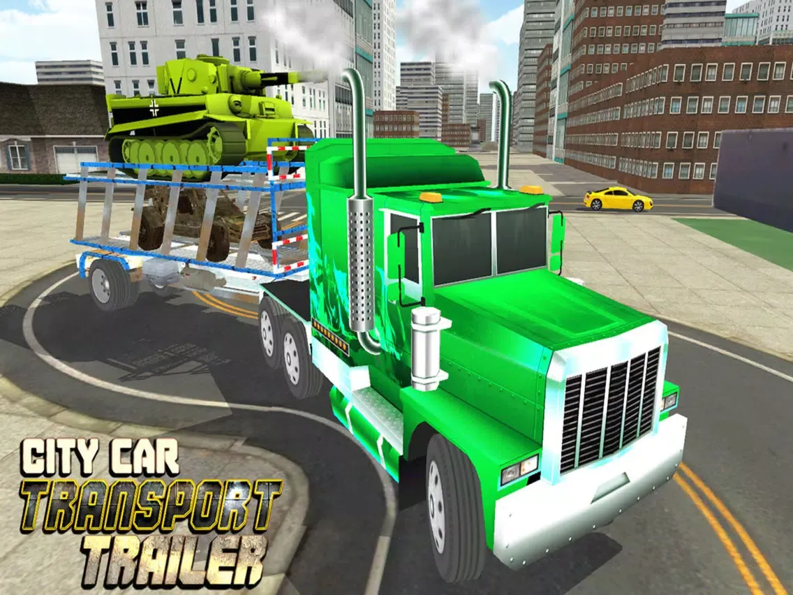 Tangkapan layar Car Transporter Delivery Truck 3D: Transport Tank iPad 