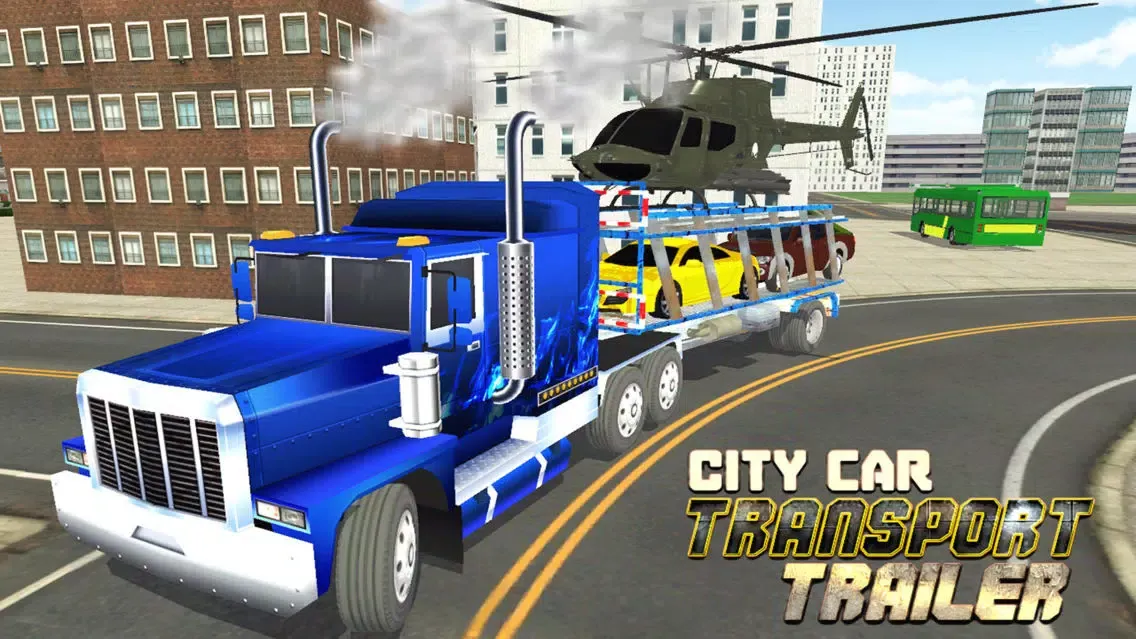 Tangkapan layar Car Transporter Delivery Truck 3D: Transport Tank