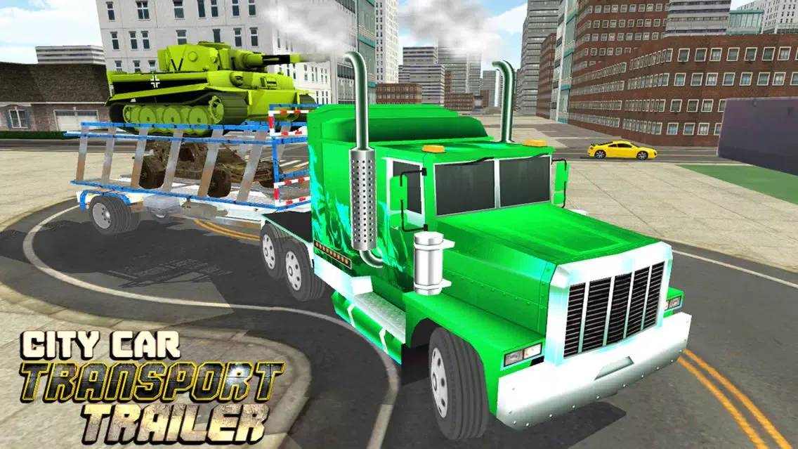 Tangkapan layar Car Transporter Delivery Truck 3D: Transport Tank