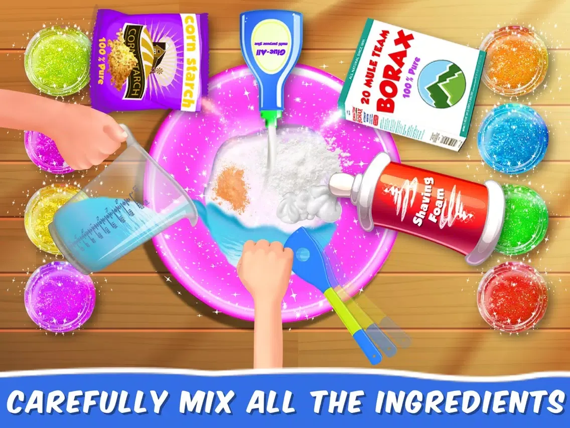 Screenshot di DIY Slime Maker Glitter Game iPad 