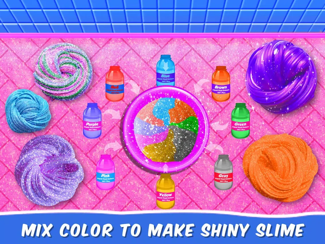 Screenshot di DIY Slime Maker Glitter Game iPad 