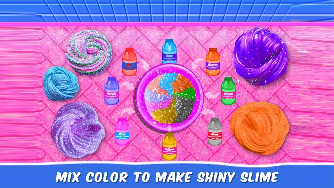 Screenshot di DIY Slime Maker Glitter Game