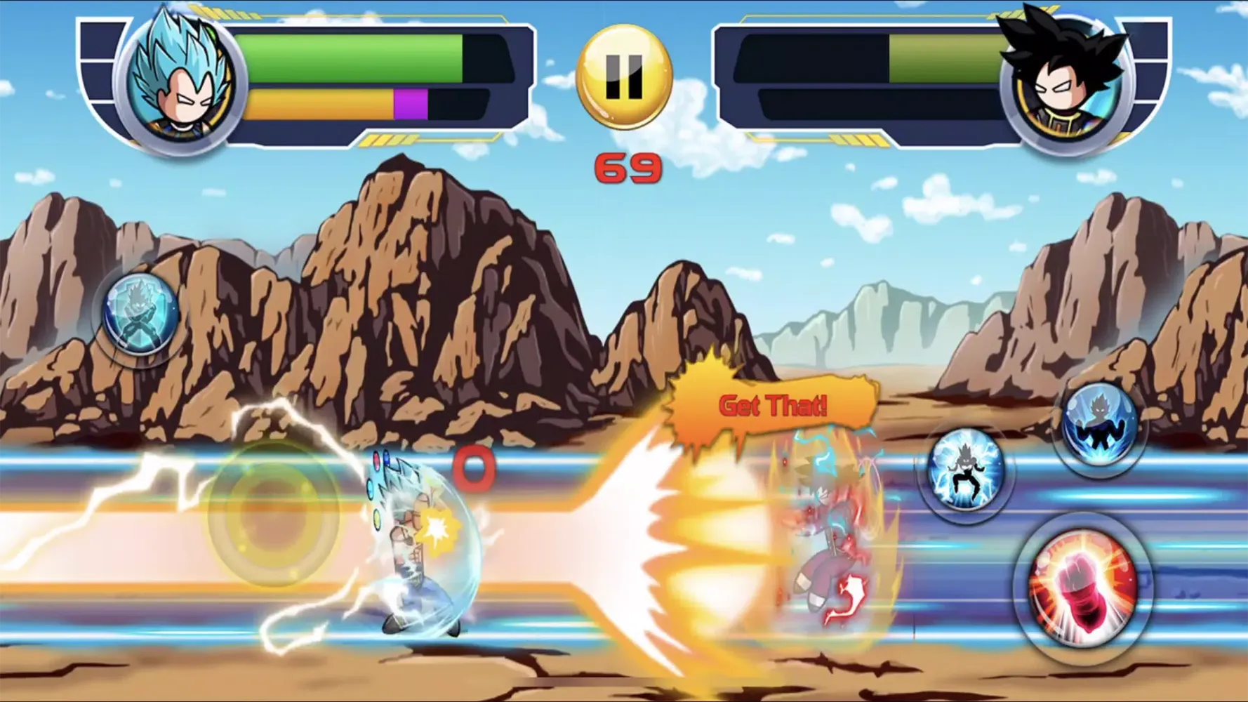 Ảnh chụp màn hình của Stickman Warriors Dragon Fight