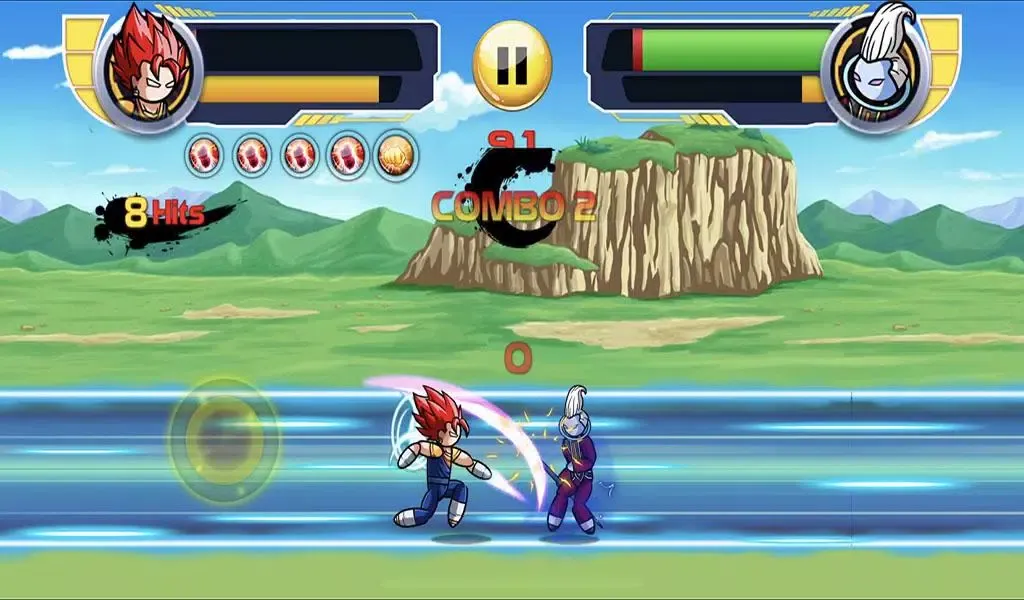 Ảnh chụp màn hình của Stickman Warriors Dragon Fight