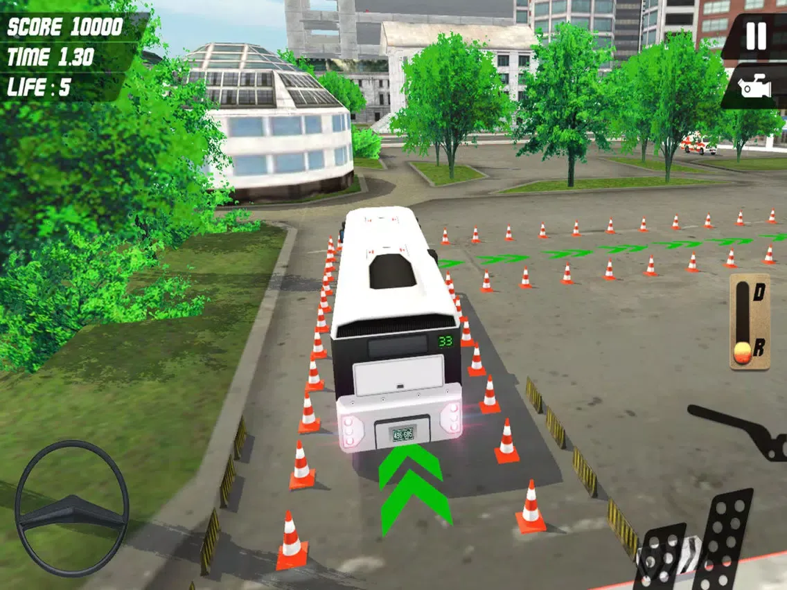 Multi-Storey Coach Bus Parking 3D: City Auto-bus Driving Simulator iPad 应用截图
