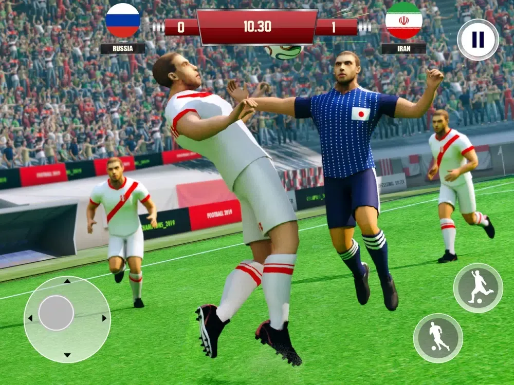 Tangkapan layar World Soccer League Stars iPad 