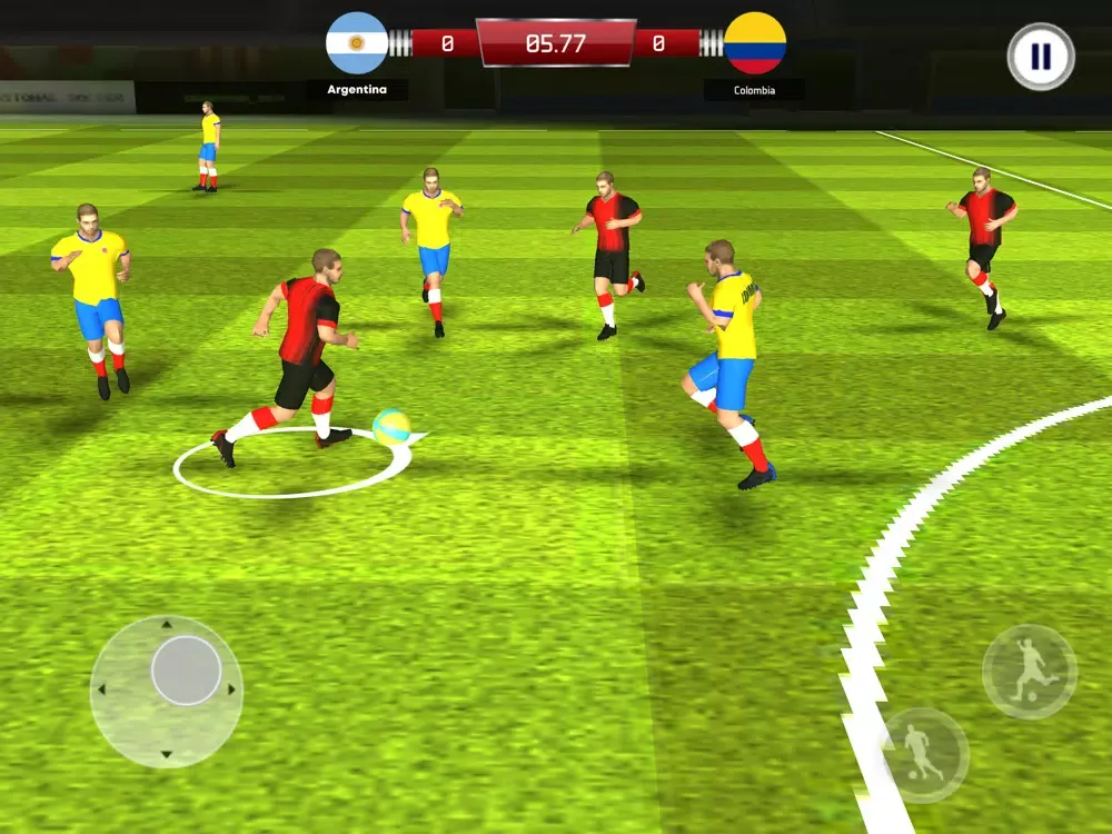 Tangkapan layar World Soccer League Stars iPad 