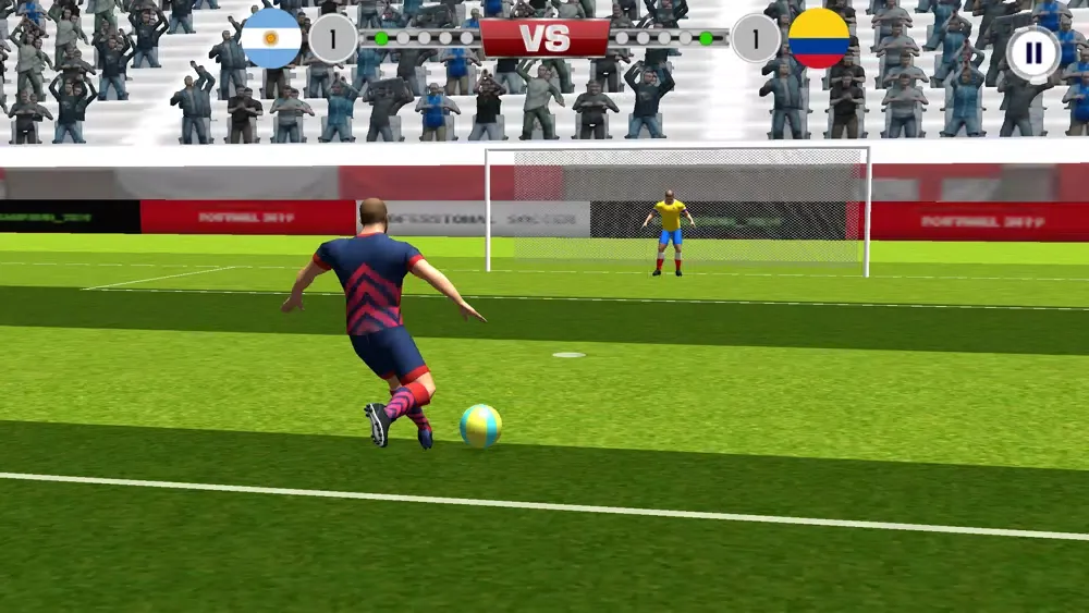 Tangkapan layar World Soccer League Stars