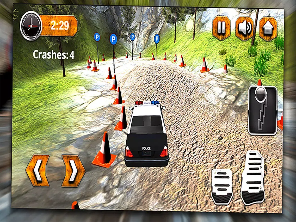 Screenshot di 4x4 Offroad Police Car Parking Chase 3D Simulator iPad 