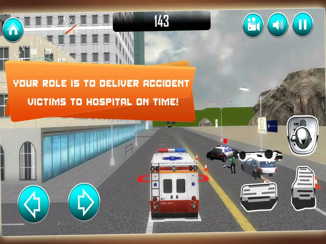 Zrzuty ekranu Ambulance Fire & Rescue 911 3D Simulator iPad 