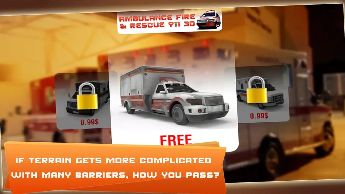 Zrzuty ekranu Ambulance Fire & Rescue 911 3D Simulator