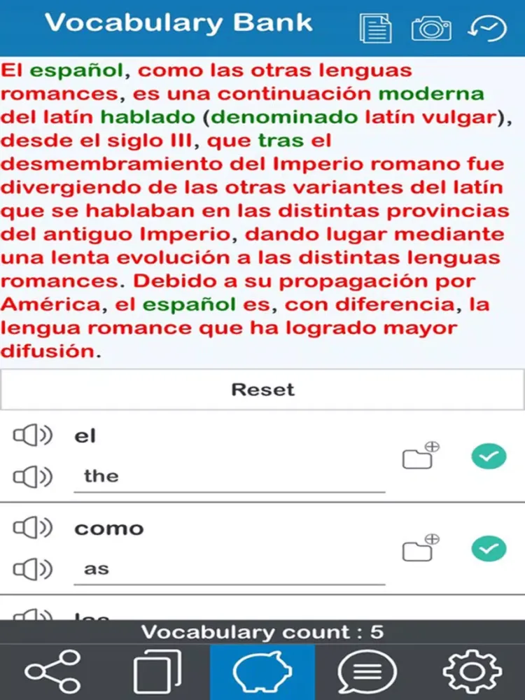 Capturas de tela do Spanish 365 iPad 