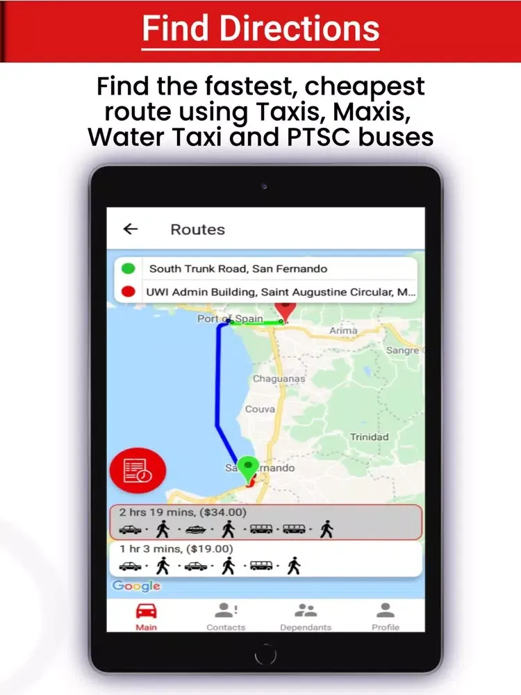 TTaxi App iPad  Screenshots