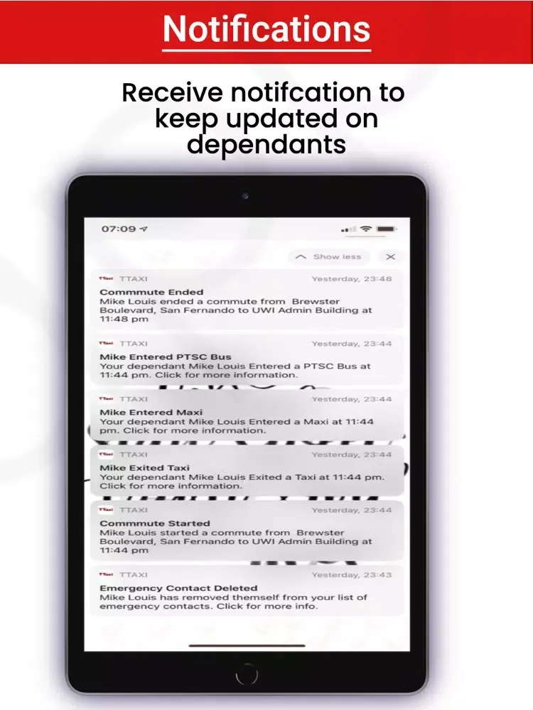 TTaxi App iPad  Screenshots