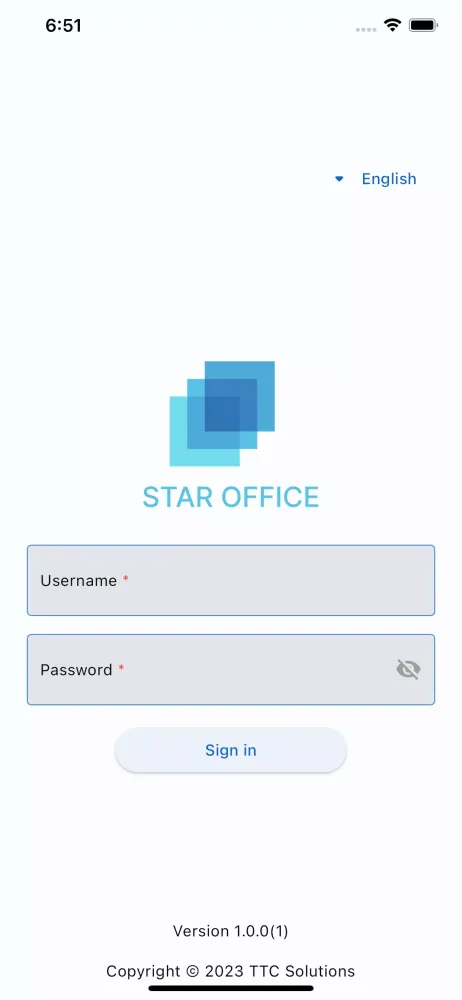 Tangkapan skrin Star Office