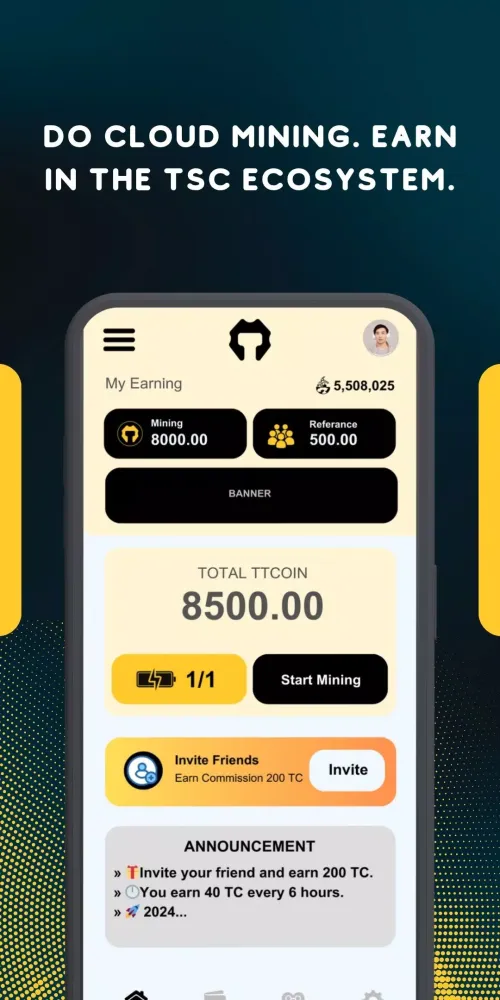 Screenshot di TTcoin Network
