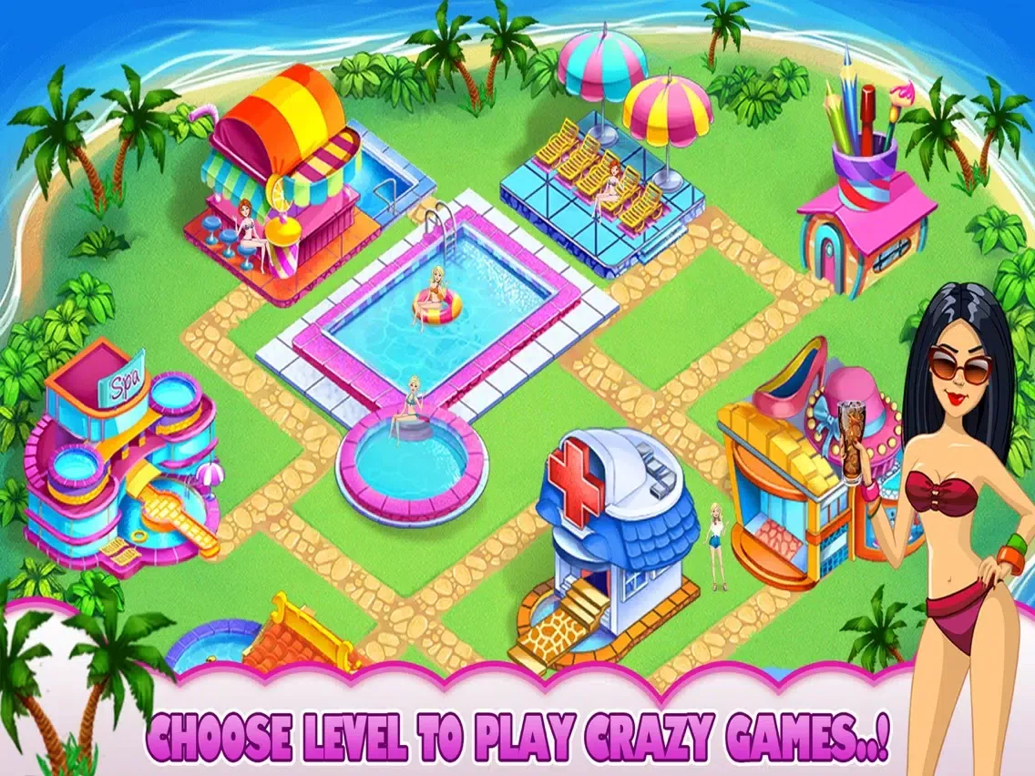 تصاویر Amazing Princess Pool Party : Girls Crazy Party iPad 
