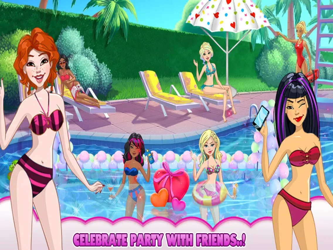 تصاویر Amazing Princess Pool Party : Girls Crazy Party iPad 