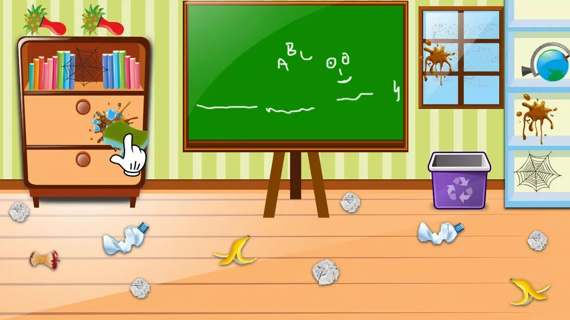 Capturas de tela do Classroom Cleaning High School