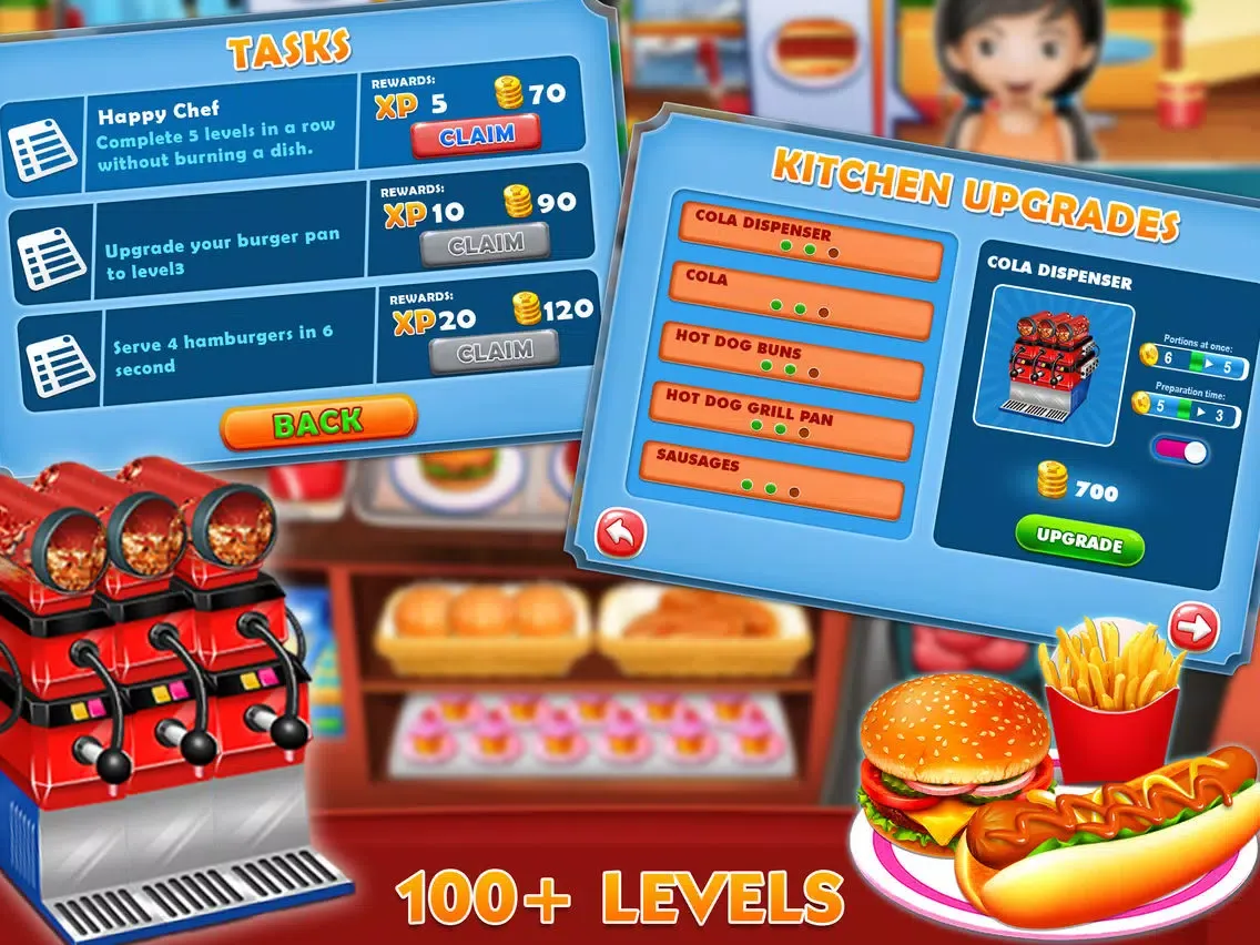 Cooking rush restaurant: shop iPad  Screenshots