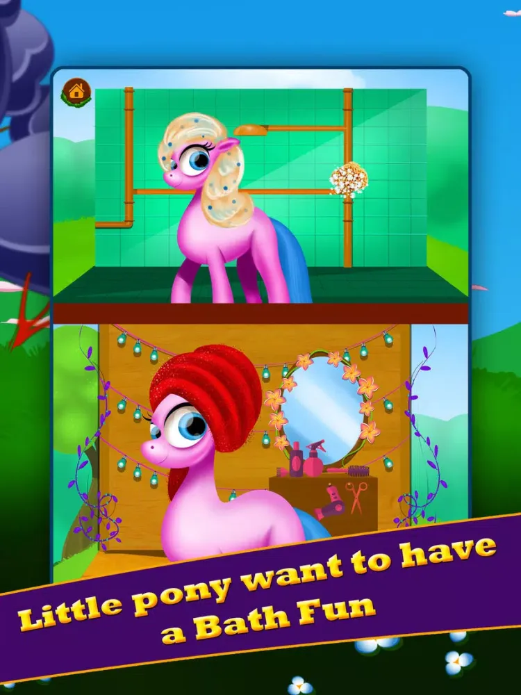 Little Pony Girls Horse Care iPad  Screenshots