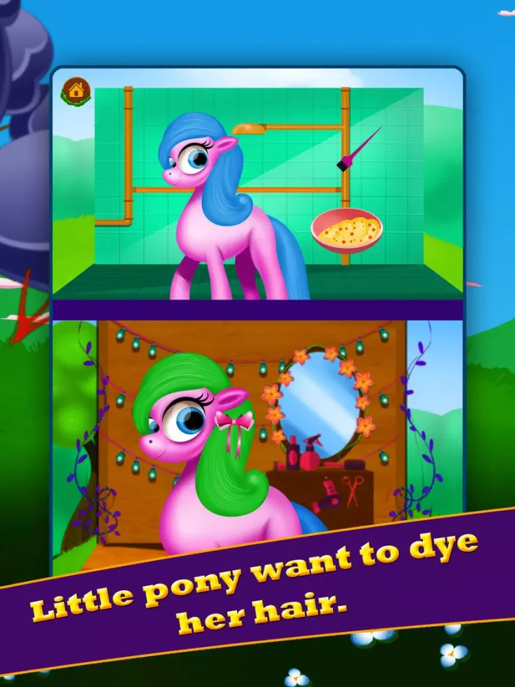 Little Pony Girls Horse Care iPad  Screenshots