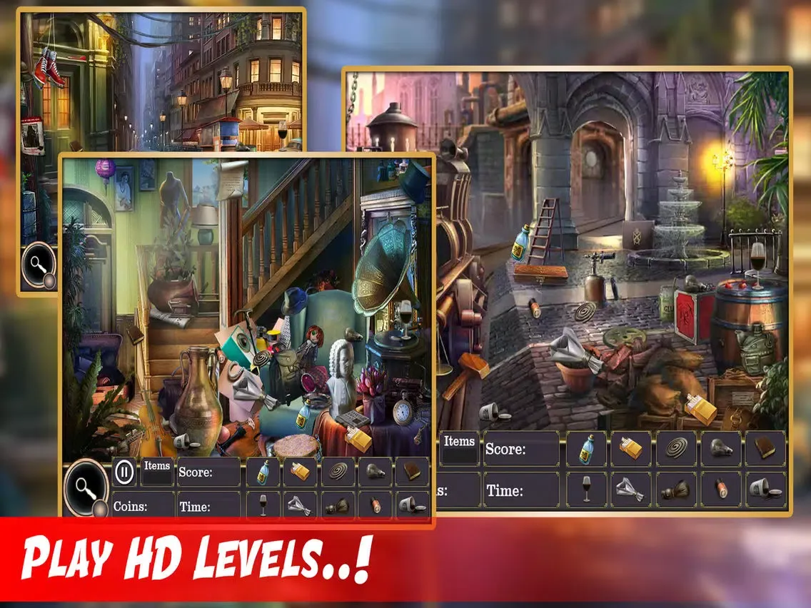 Hidden object: The curse of the house iPad  Screenshots
