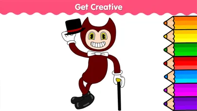 Capturas de tela do Bendy Coloring Book