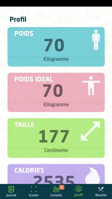 Captures d'écran de TT-Healthy