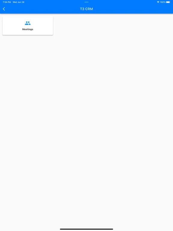 Screenshot di T3 CRM iPad 
