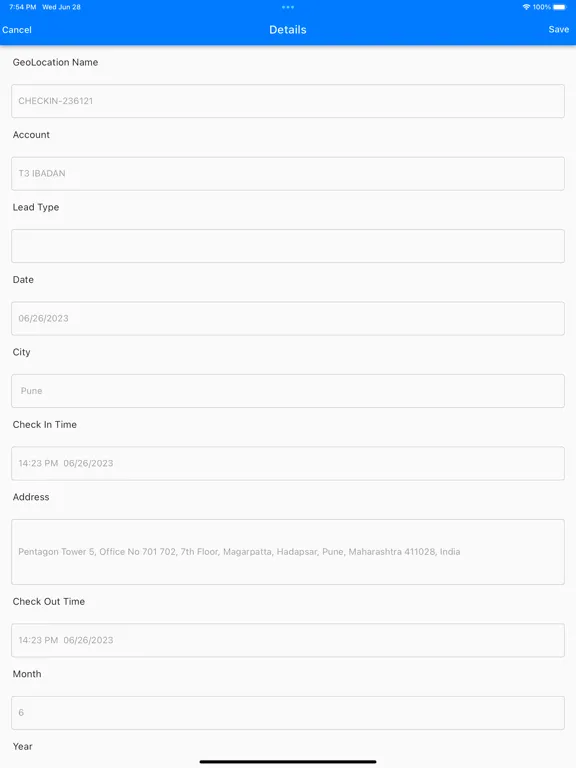 Screenshot di T3 CRM iPad 