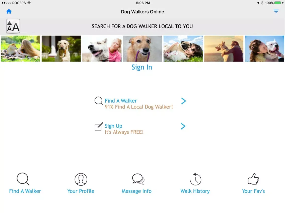 Ảnh chụp màn hình của Dog Walker Online iPad 