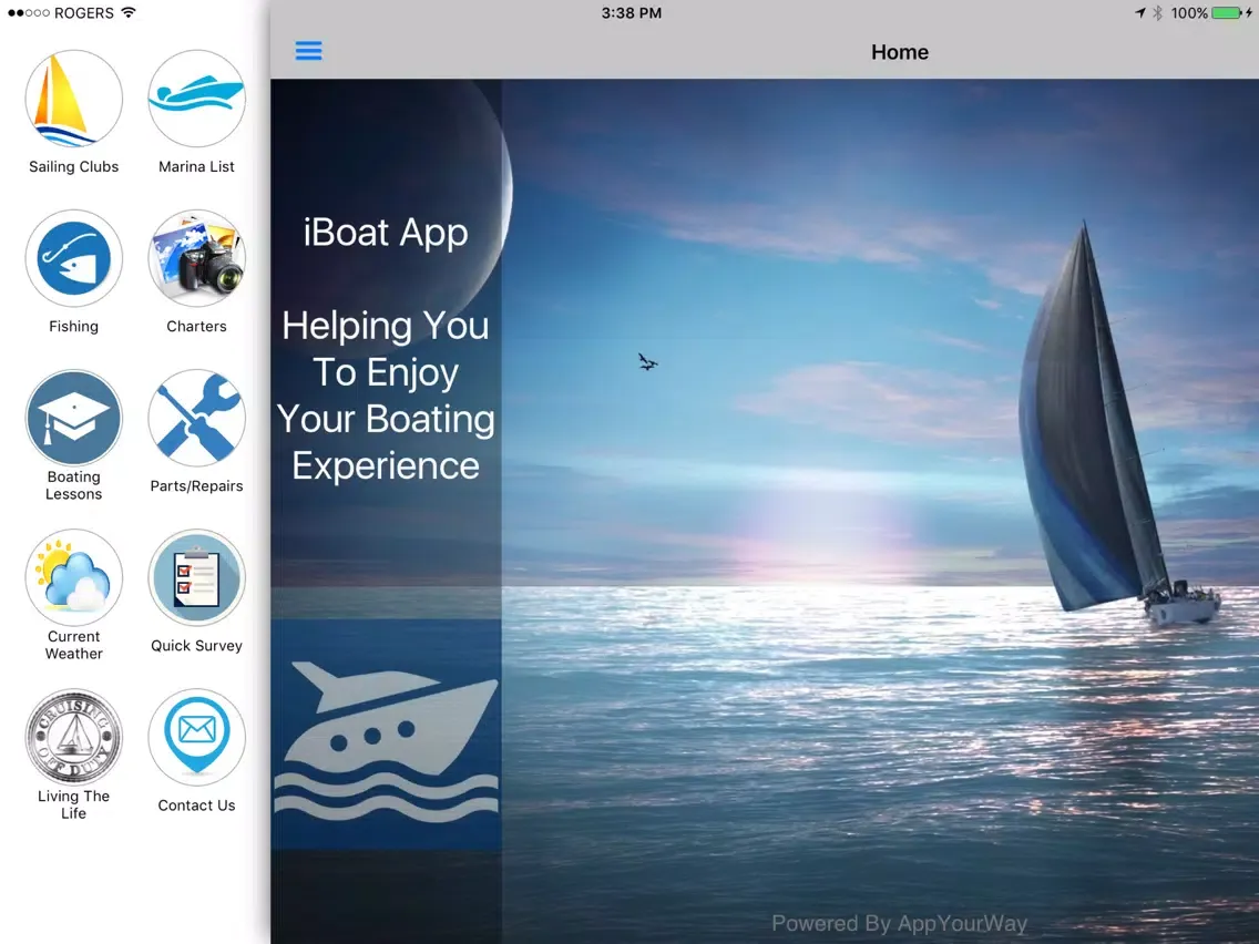 Ảnh chụp màn hình của iBoat Washington iPad 