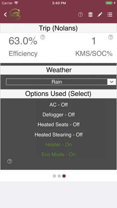 Zrzuty ekranu My EV App - Logging Made Easy