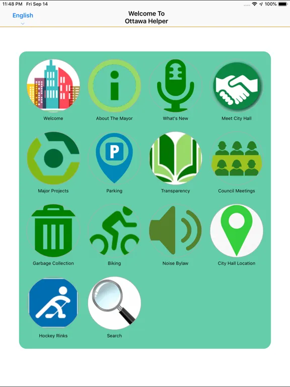 City of Ottawa Helper iPad 应用截图