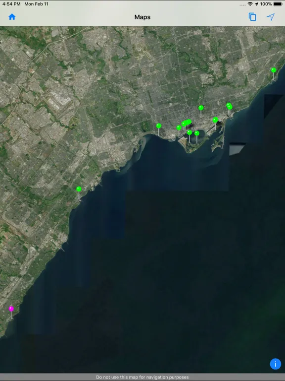 Ảnh chụp màn hình của Toronto City Helper App iPad 