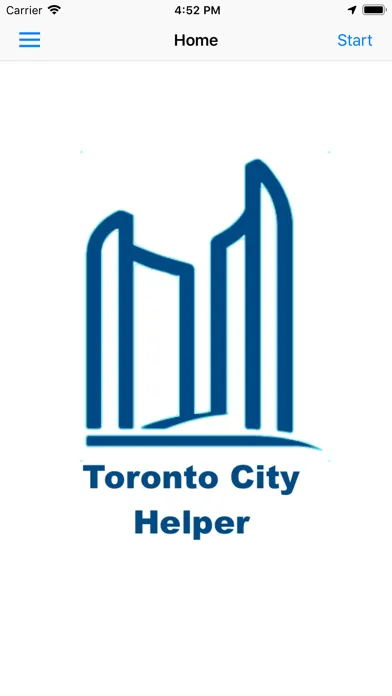 Ảnh chụp màn hình của Toronto City Helper App